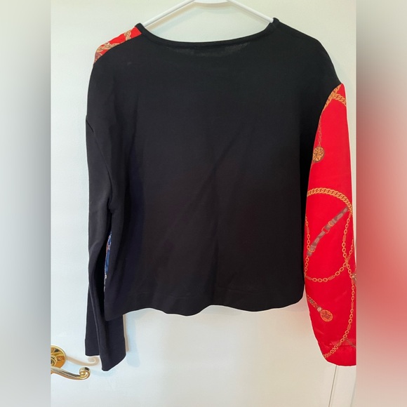 Zara black and satin sweater - Picture 4 of 4